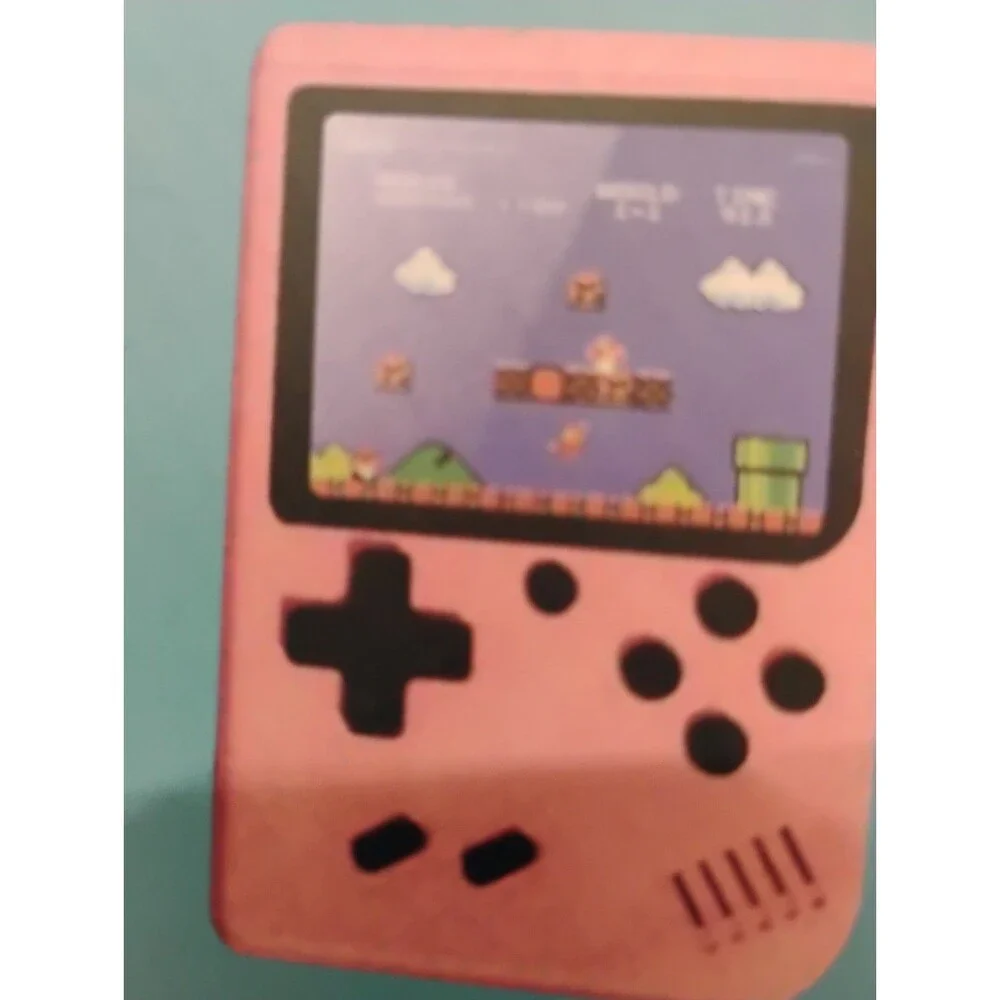 Game Box Plus Hand Held Game System Rechargeable Battery Grey Open Box 500 in 1